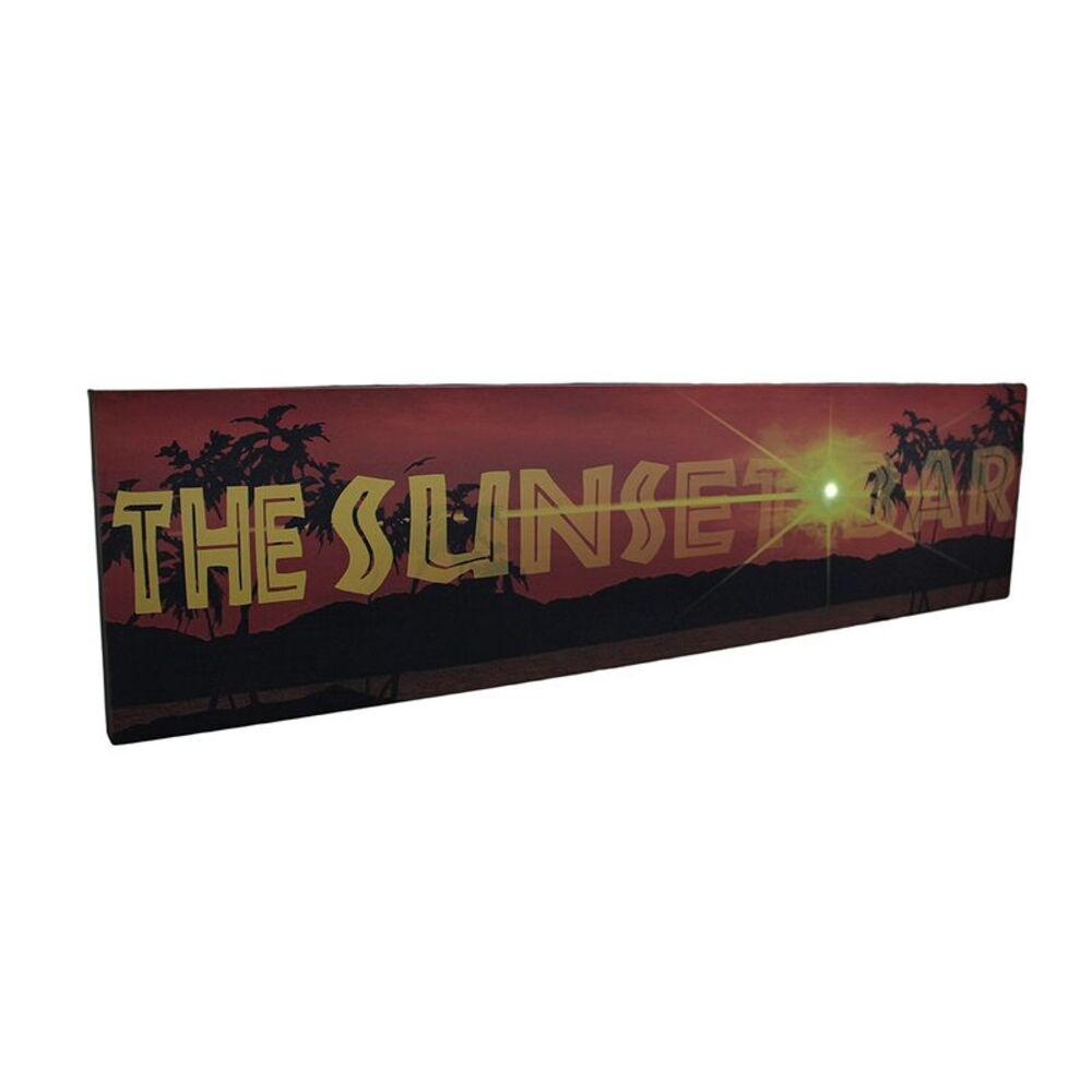 Scratch & Dent The Sunset Bar LED Lighted Canvas Wall Hanging